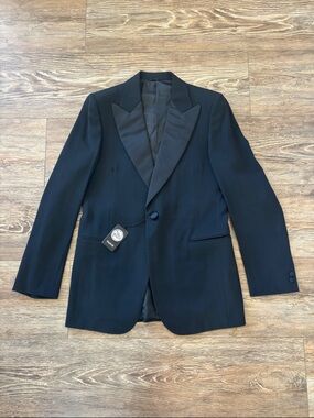NWT Archival Ted Lapidus Paris Vintage Tuxedo Jacket Italian Tailoring Size 40R